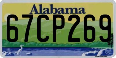 AL license plate 67CP269