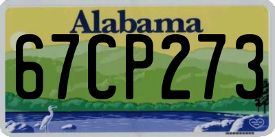 AL license plate 67CP273