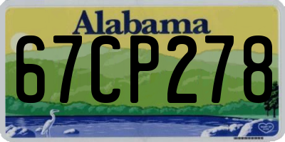 AL license plate 67CP278