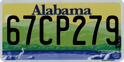 AL license plate 67CP279