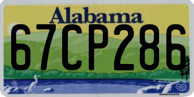 AL license plate 67CP286