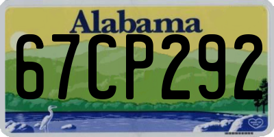 AL license plate 67CP292