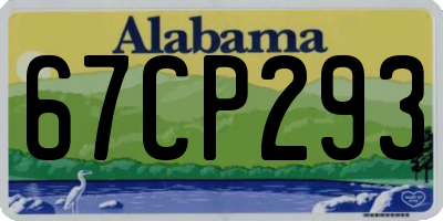 AL license plate 67CP293