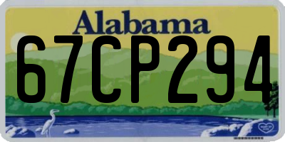 AL license plate 67CP294