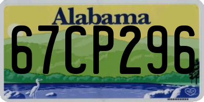 AL license plate 67CP296