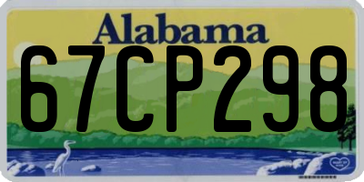 AL license plate 67CP298