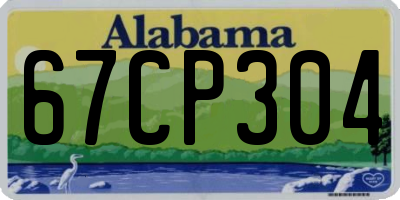 AL license plate 67CP304