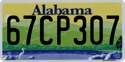 AL license plate 67CP307
