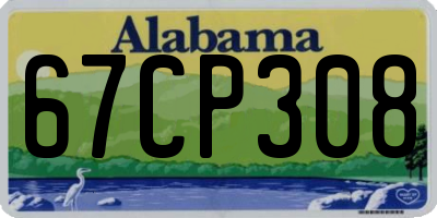AL license plate 67CP308