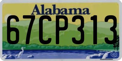 AL license plate 67CP313