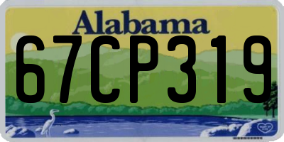 AL license plate 67CP319