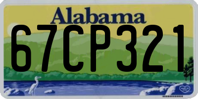 AL license plate 67CP321