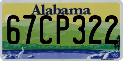 AL license plate 67CP322