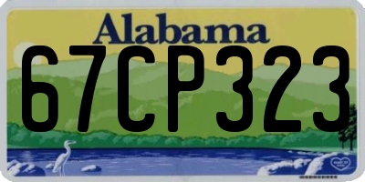 AL license plate 67CP323