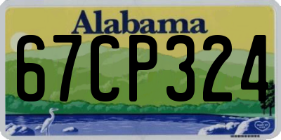 AL license plate 67CP324
