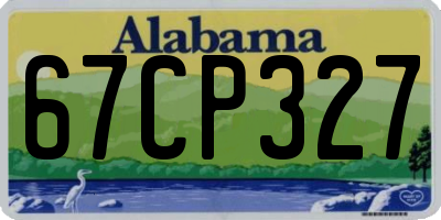 AL license plate 67CP327