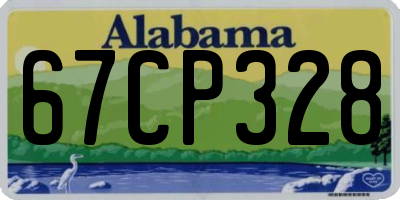 AL license plate 67CP328
