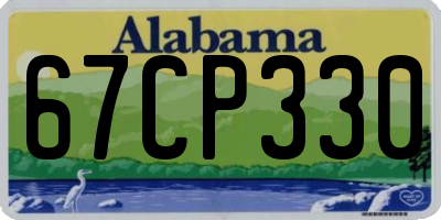 AL license plate 67CP330