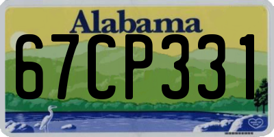 AL license plate 67CP331