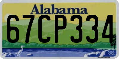 AL license plate 67CP334