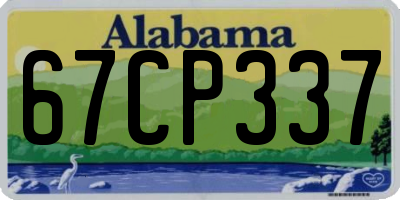 AL license plate 67CP337