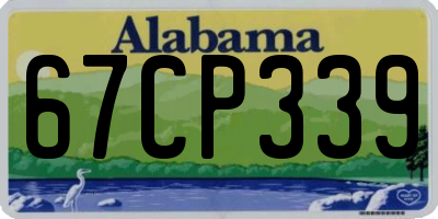 AL license plate 67CP339
