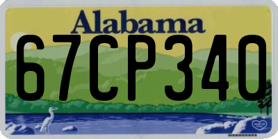AL license plate 67CP340
