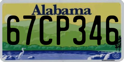 AL license plate 67CP346