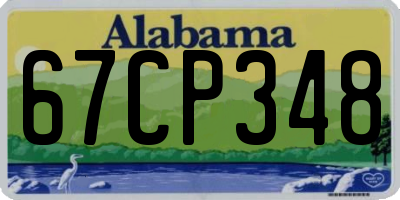 AL license plate 67CP348