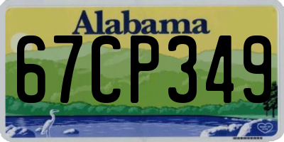 AL license plate 67CP349