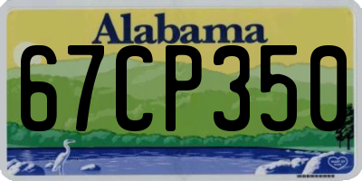 AL license plate 67CP350
