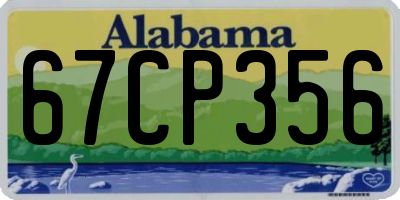AL license plate 67CP356