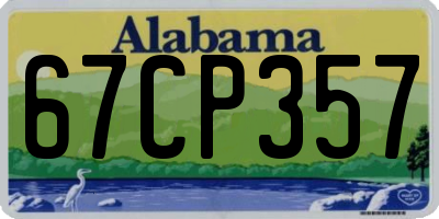 AL license plate 67CP357