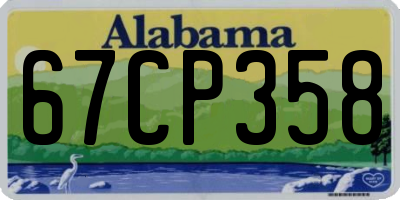 AL license plate 67CP358