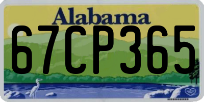 AL license plate 67CP365
