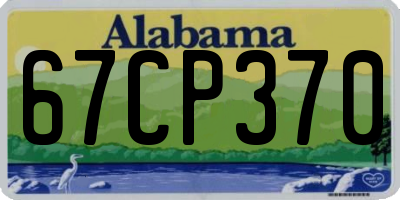 AL license plate 67CP370
