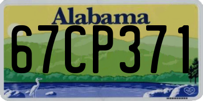 AL license plate 67CP371