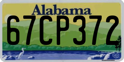 AL license plate 67CP372