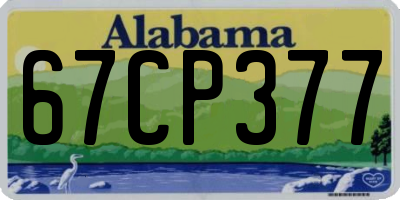 AL license plate 67CP377