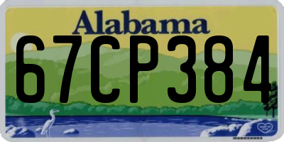 AL license plate 67CP384