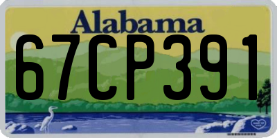 AL license plate 67CP391