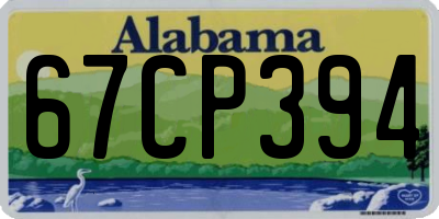 AL license plate 67CP394