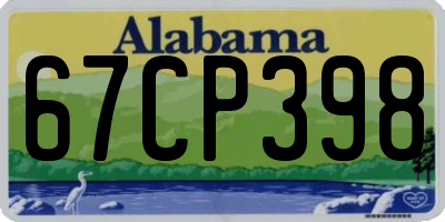 AL license plate 67CP398