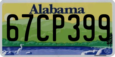 AL license plate 67CP399