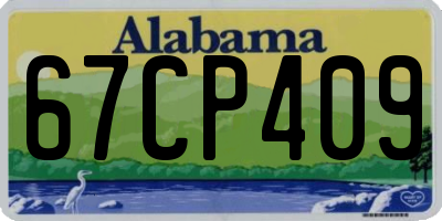 AL license plate 67CP409