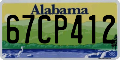 AL license plate 67CP412
