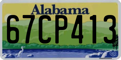 AL license plate 67CP413