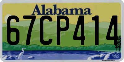 AL license plate 67CP414
