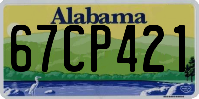 AL license plate 67CP421