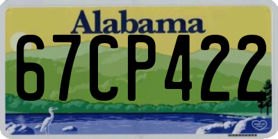 AL license plate 67CP422